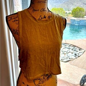 Lululemon size 6, Olive Sleeveless Crop Top